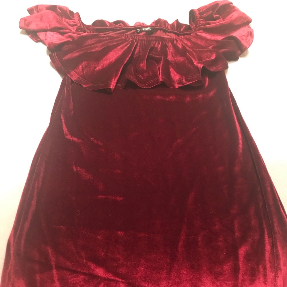 🎁Flounce Velvet Dress🎁 - Picture 7 of 8